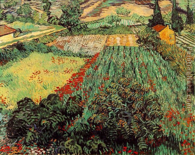 Vincent van Gogh Field with Poppies